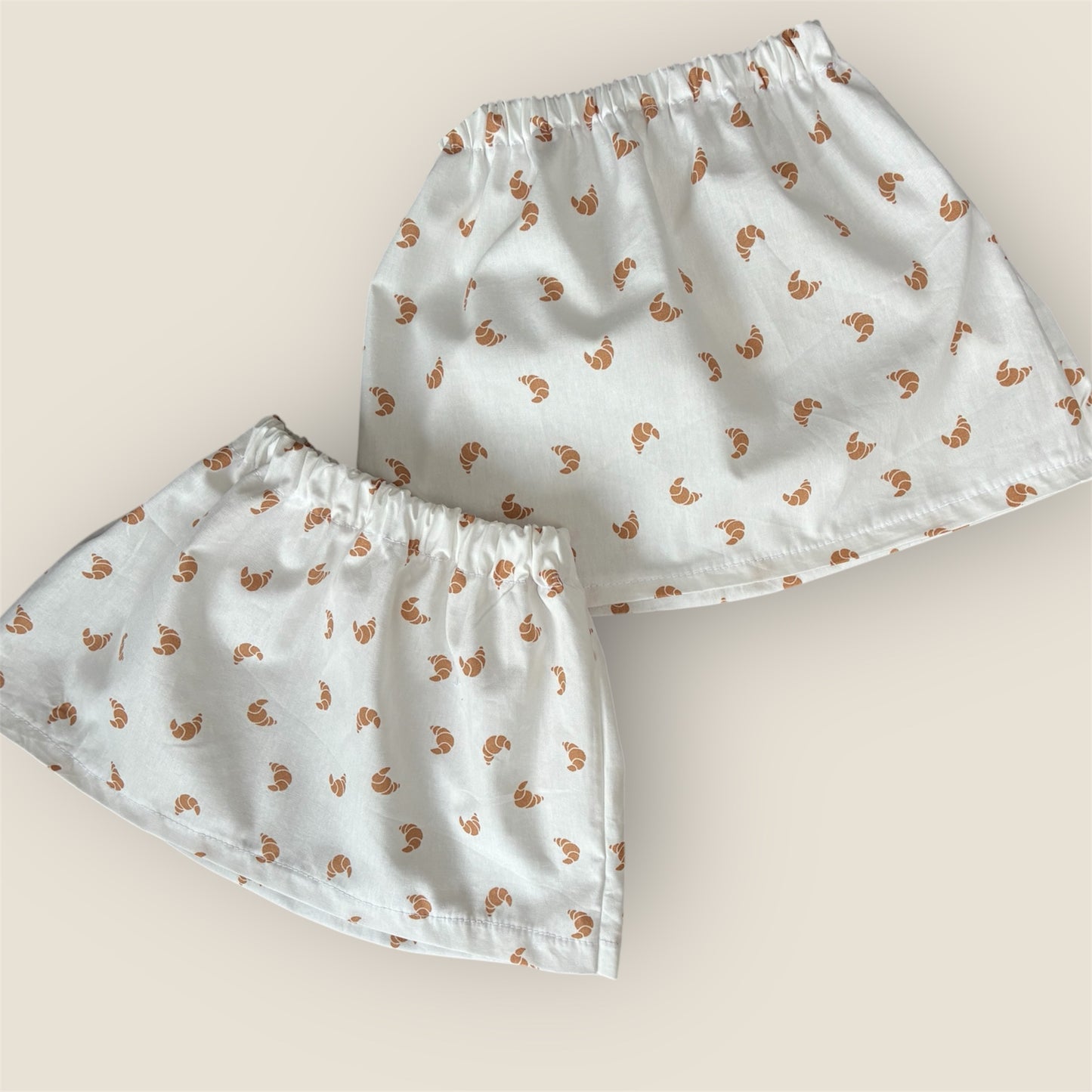 Children’s Skirt - Morning Croissant Fabric - 6-9m