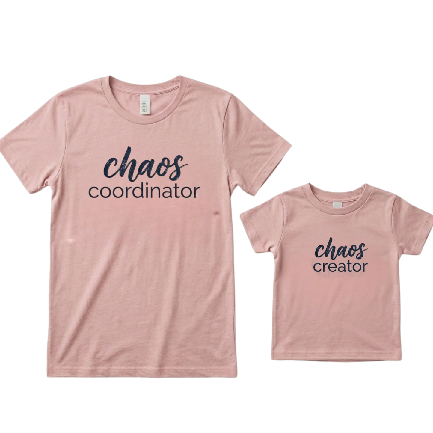Mummy & Me Matching T-Shirts | Handmade | "Always Tired" & "Never Sleeps"