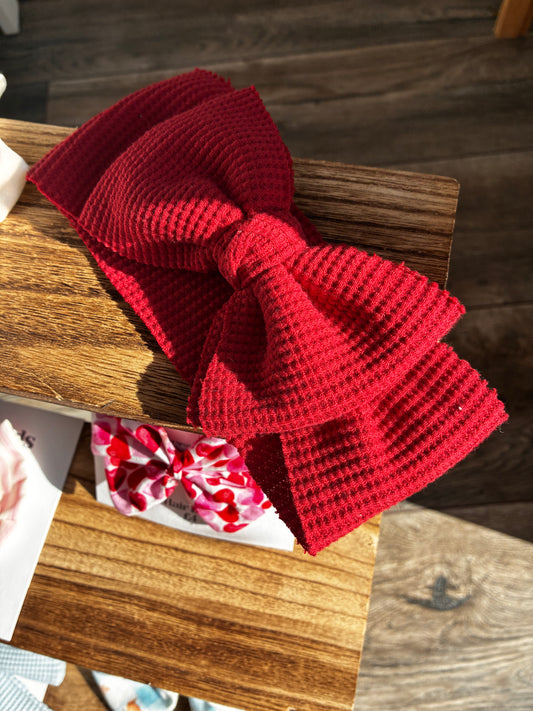 Newborn-6 months waffle knit headband - ready to post