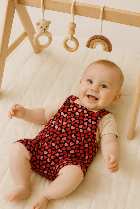 Shortie Overall Dungarees - Christmas