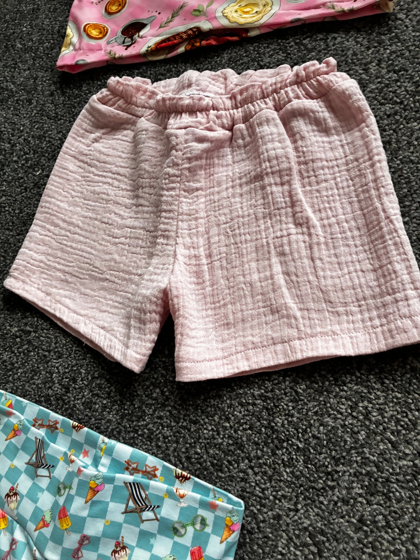 Soft double gauze loose fit shorts - perfect for summer play!