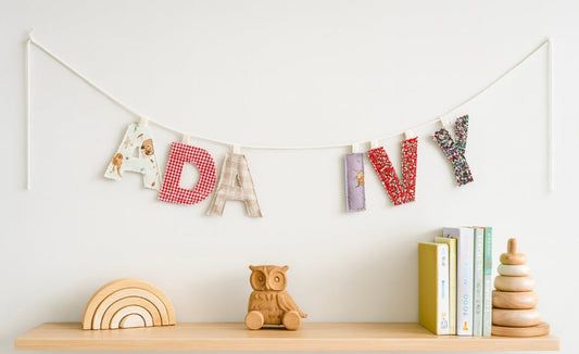 Personalised Fabric Bunting - Nursery Decor