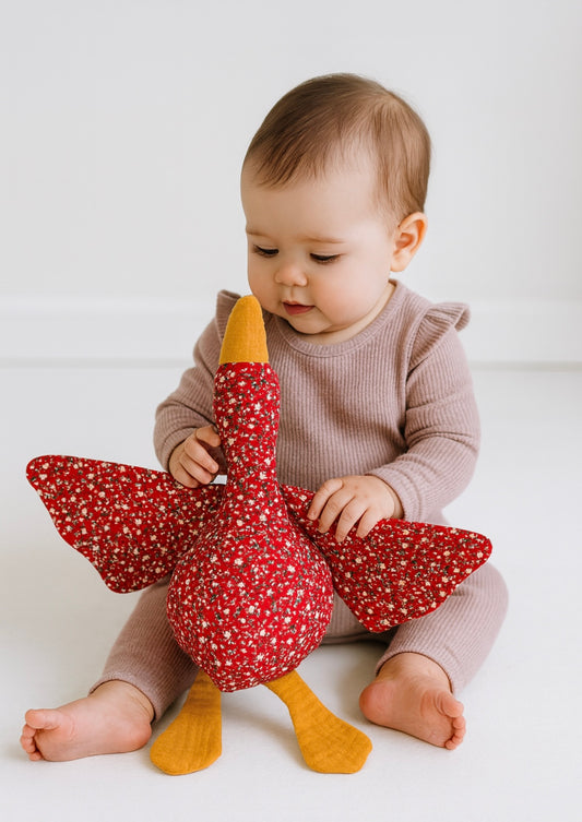 Lucy Goose - Stuffed goose teddy - Christmas