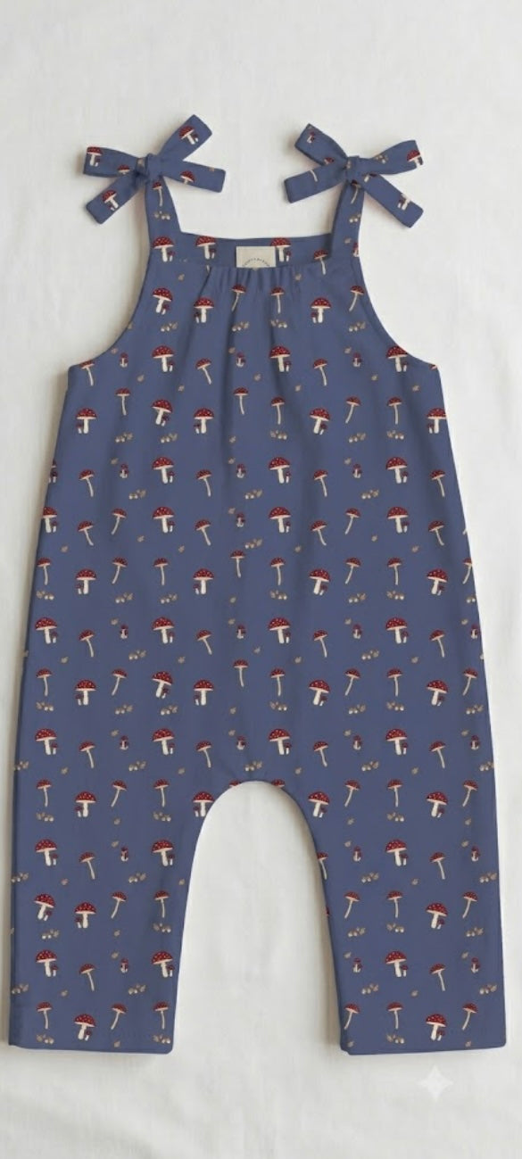 Handmade Mila Cotton Jersey Romper - 0-5Y
