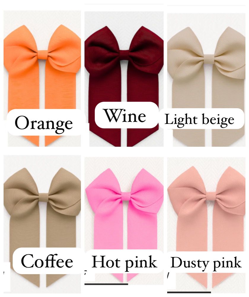 Personalised Hair Bow | Name Bow | 24 Colours | Grosgrain Clip Bow