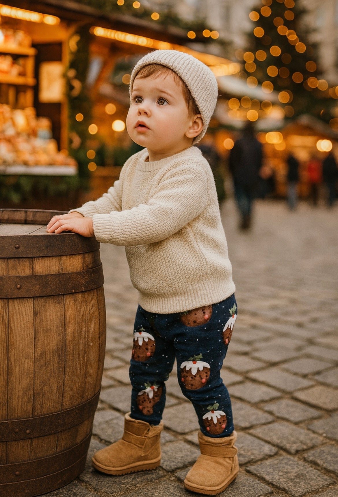 Children’s leggings - Non-Elasticated Waistband - Christmas