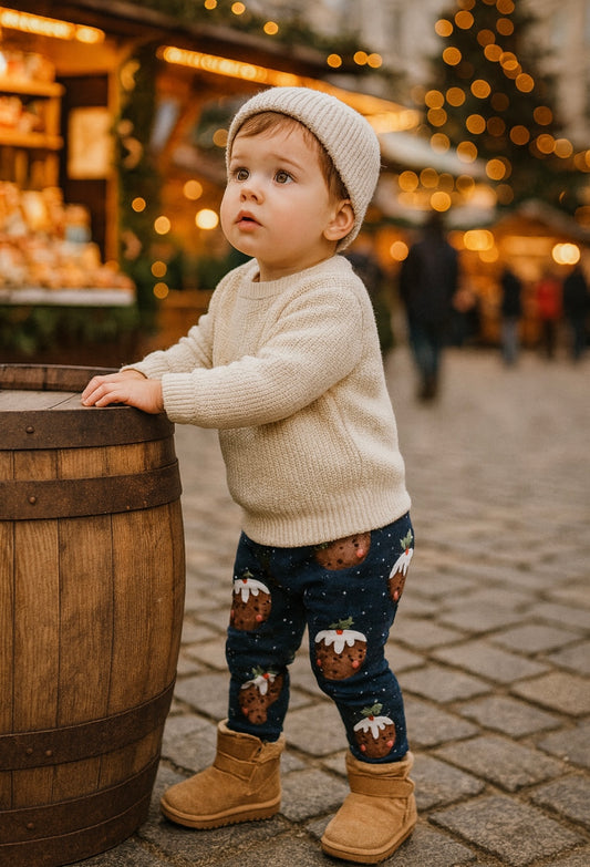 Children’s leggings - Non-Elasticated Waistband - Christmas