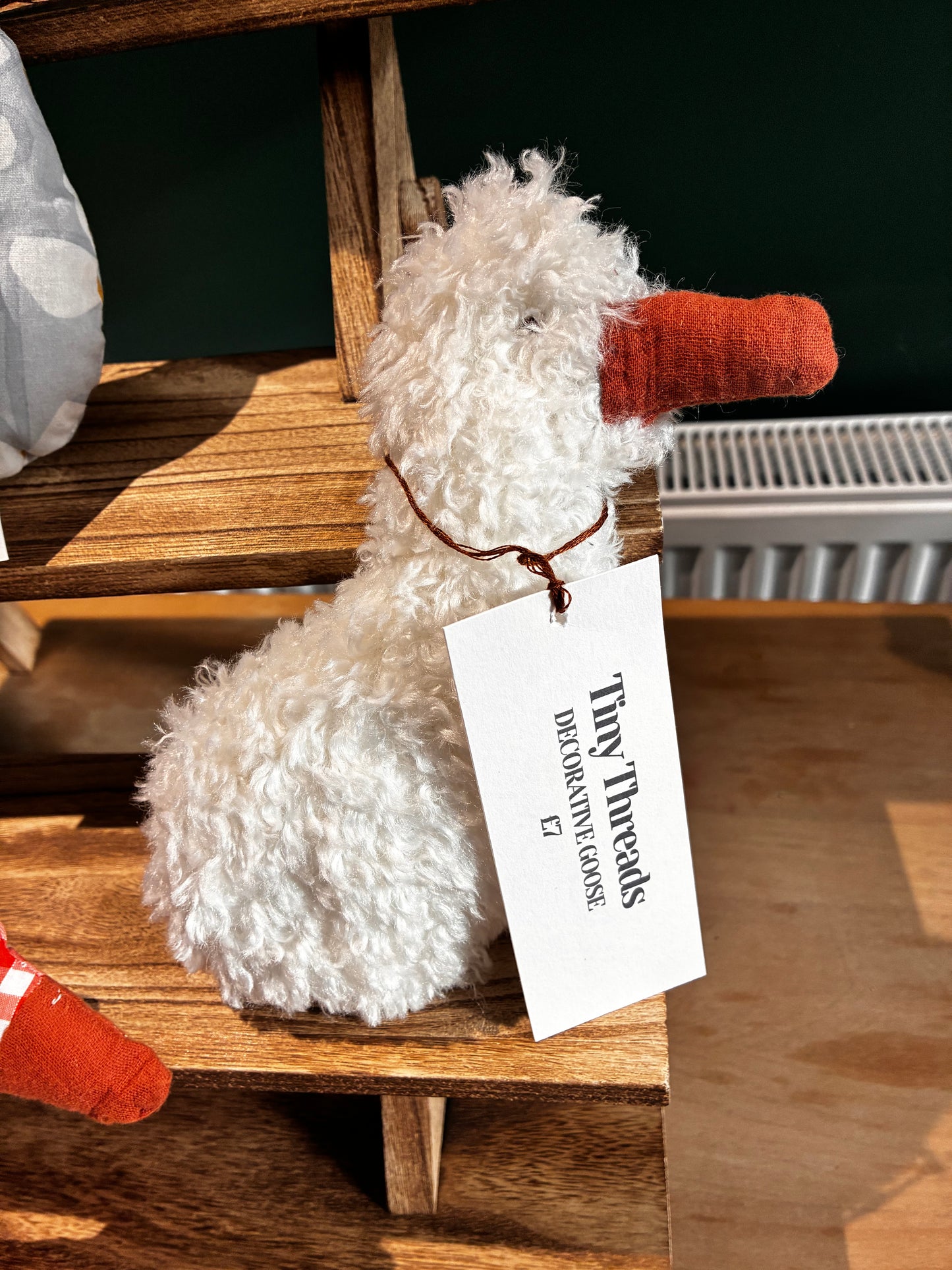 Decorative Fluffy Goose - Embroidered Eyes - Ready To Post (1-2 working days turnaround)