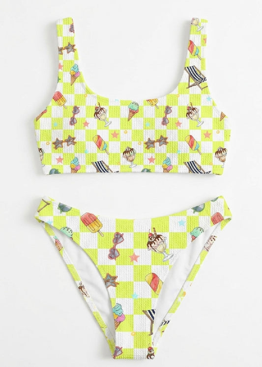 Matching Mum & Mini Swimming Costumes - mama costume/bikini