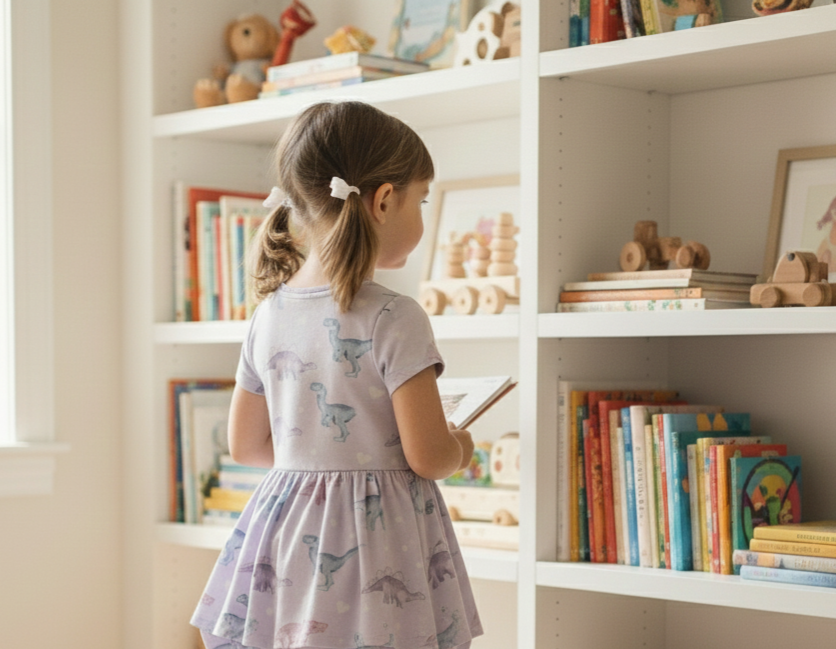 Short Sleeve Dress - stretch cotton jersey - 0-5y