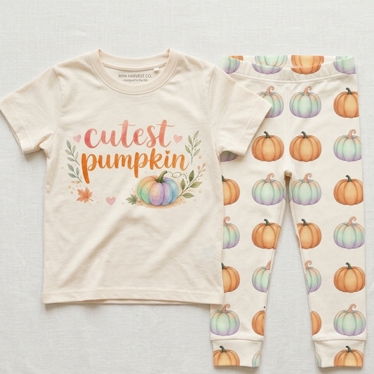 Halloween Lounge Set 0-10 years - Leggings & T-shirt - Matching Halloween Outfit