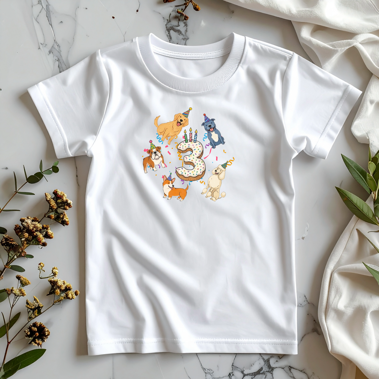 Personalised Birthday T-Shirt | Handmade Kids' Tee | UK